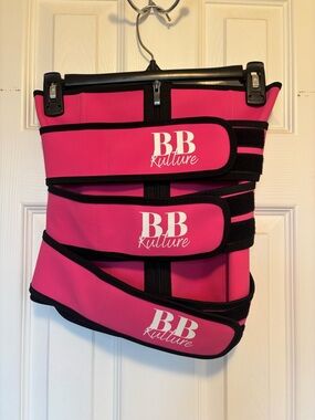 Triple Band Hot Pink Waist Trainer Belt